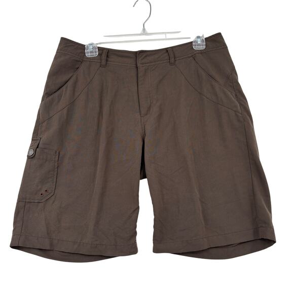 REI Pants - REI Cargo Shorts Womens Size‎ 12 Dark Olive Green Nylon 50+ UPF Hiking Outdoor